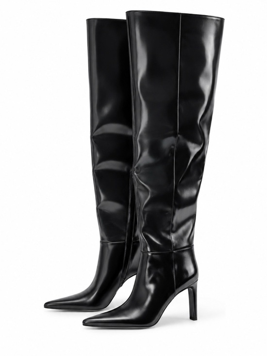 H&M Shoes - H&M  NWT Black Over the Knee Pointed ToeStiletto Boots / Size 7
